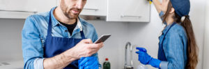 Cleaning workforce - real-time monitoring using smartphone app