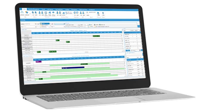 IQ:careplanner care planning software displayed on a laptop