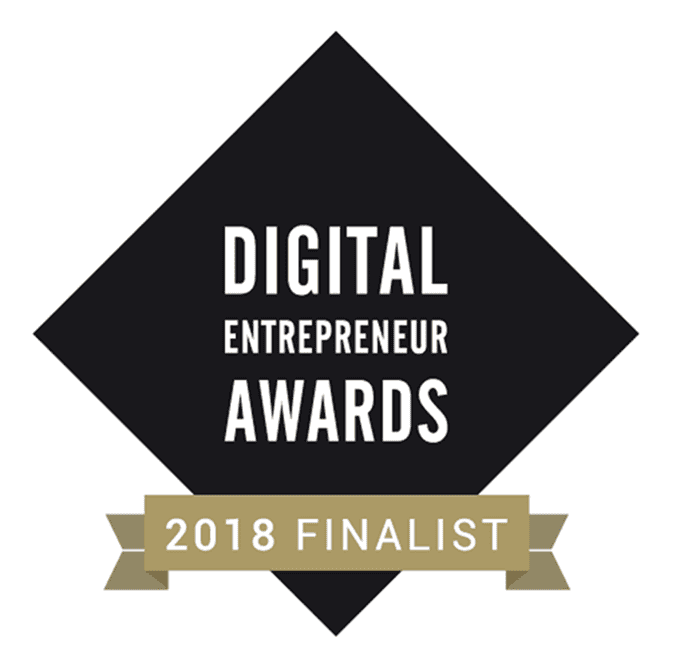 Digital Entrepreneur Awards 2018 finalist award