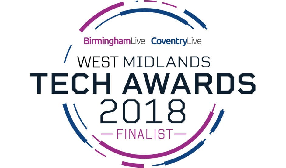 West Midlands Tech Awards 2018 finalist award