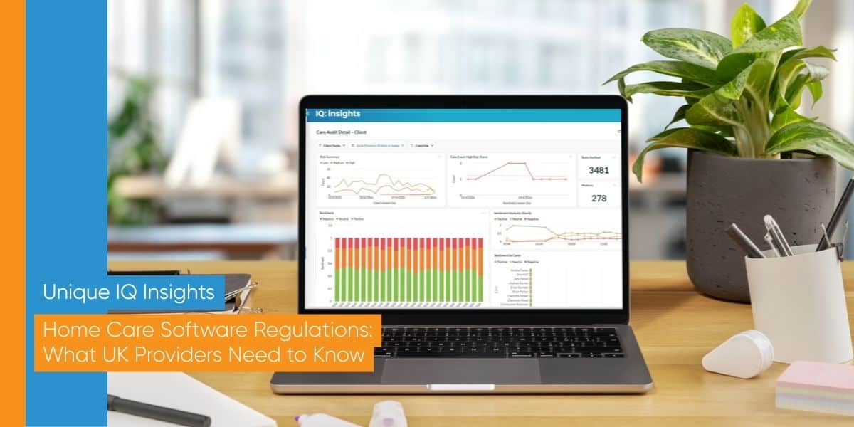 Home care software regulations dashboard in IQ:caremanager